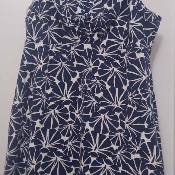 Tommy Bahama blue/white design strap sundress. Size L. Very good condition. - Picture 1 of 6